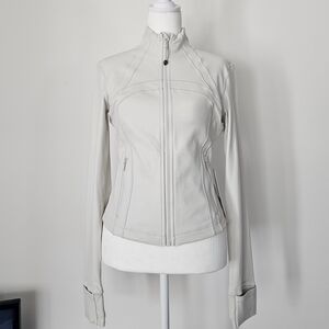 Lululemon Define Cropped Jacket *Ribbed Nulu | size 6 | Bone